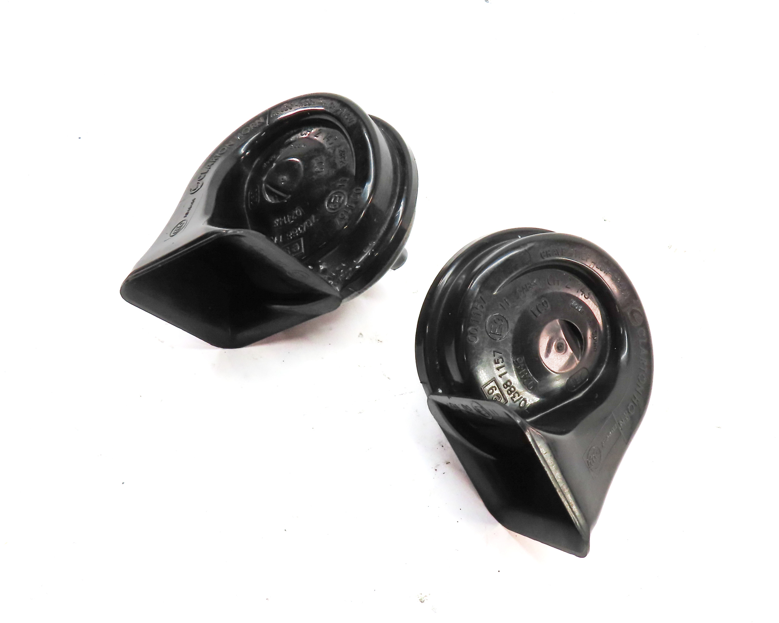 2009-2017 BMW 6 7 SERIES (F01 F06) HIGH & LOW TONE SAFETY HORN SET 2 — exact item pictured
